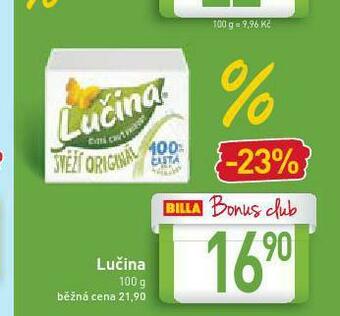Billa Lučina nabídka