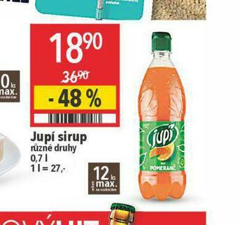 Globus Jupí sirup nabídka