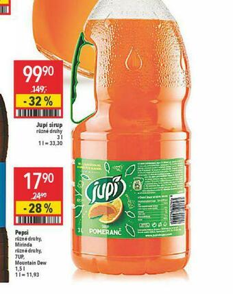 Globus Jupí sirup nabídka