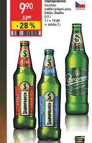 Globus Pivo staropramen smíchov nabídka