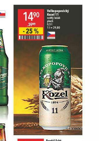 Globus Pivo velkopopovický kozel 11 nabídka