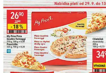 Globus My price pizza nabídka