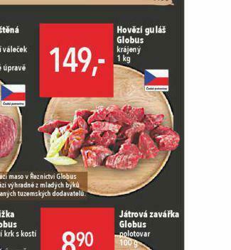 Globus Hovězí guláš nabídka