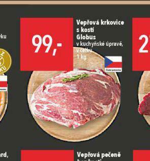 Globus Vepřová krkovice s kostí nabídka