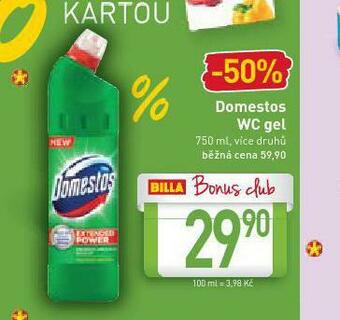Billa Domestos wc gel nabídka