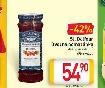 Billa St dalflour ovocná pomazánka nabídka