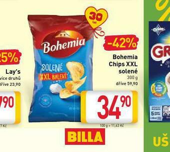 Billa Bohemia chips xxl nabídka