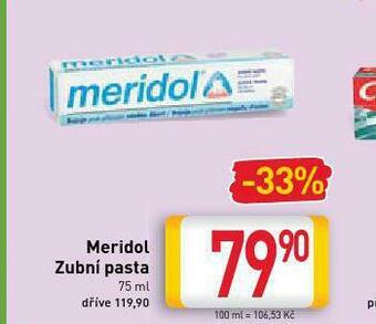 Billa Meridol zubní pasta nabídka
