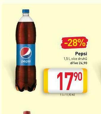 Billa Pepsi 1,5l nabídka