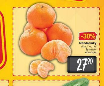 Billa Mandarinky nabídka