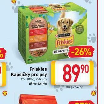 Billa Friskies kapsičky pro psy nabídka