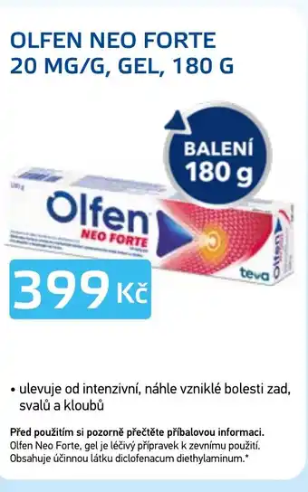 Lékárna AGEL OLFEN NEO FORTE 20 MG/G, GEL, 180 G nabídka