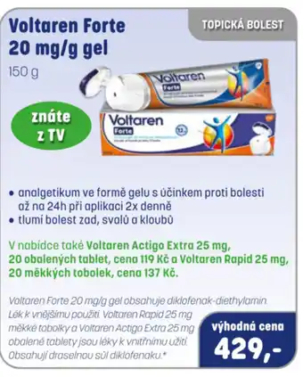 PharmaPoint Voltaren Forte 20 mg/g gel nabídka