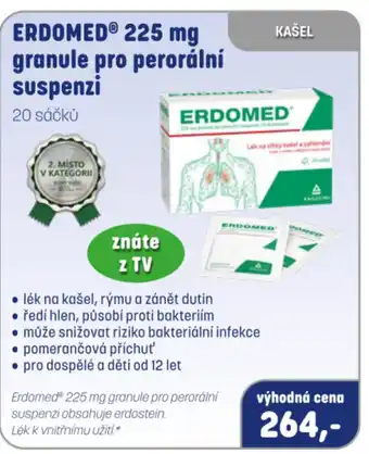 PharmaPoint ERDOMED 225 mg granule pro perorální suspenzi nabídka