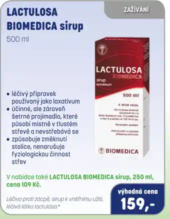 PharmaPoint LACTULOSA BIOMEDICA sirup nabídka