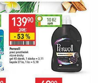 Globus Perwoll speciální prací prostředek nabídka