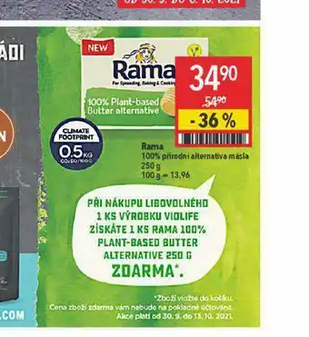 Globus Rama alternativa másla nabídka
