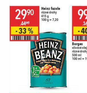 Globus Heinz fazole nabídka