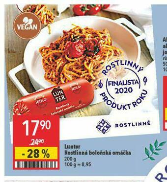 Lunter rostlinná boloňská omáčka