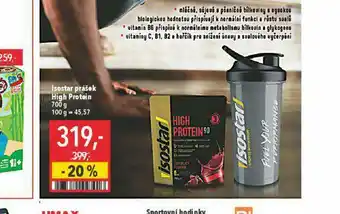 Globus Isostar prášek high protein nabídka