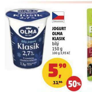 Penny Market Jogurt olma klasik nabídka