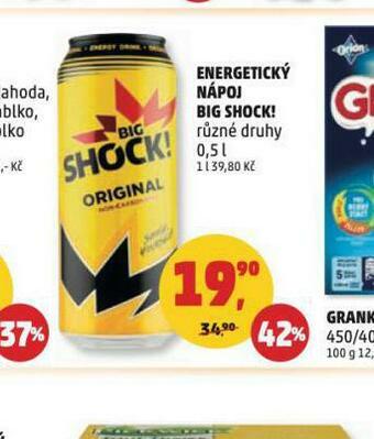 Penny Market Big shock energy drink nabídka