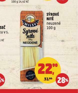 Penny Market Sýrové nitě nabídka