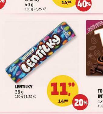 Penny Market Lentilky nabídka