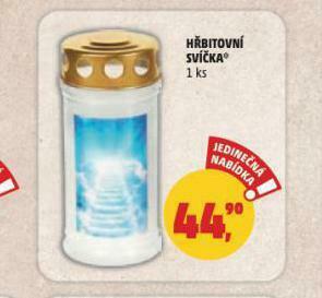 Penny Market Hřbitovní svíčka nabídka