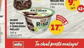 Penny Market Dezert riso vegan s čokoládou müller nabídka