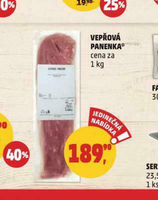 Penny Market Vepřová panenka nabídka