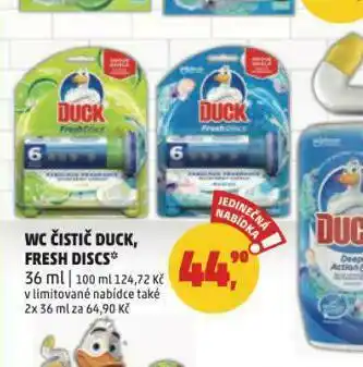 Penny Market Wc čistič duck, fresh discs nabídka