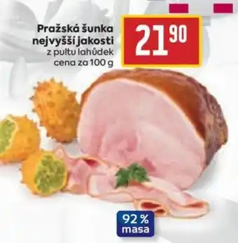 Billa Pražská šunka nejvyšší jakosti nabídka