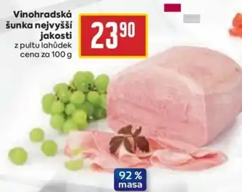 Billa Vinohradská šunka nejvyšší jakosti nabídka