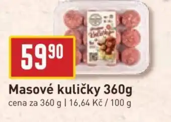Billa Masové kuličky 360g nabídka