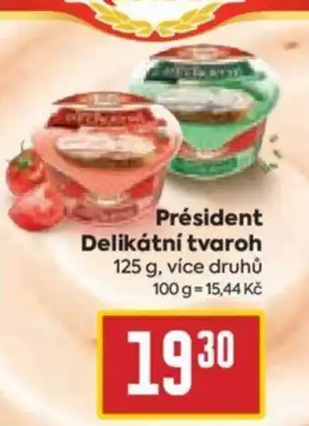 Billa Président Delikátní tvaroh nabídka