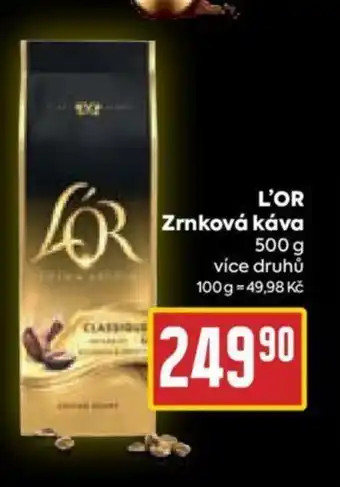 Billa L'OR Zrnková káva nabídka