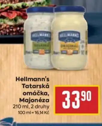 Billa Hellmann's Tatarská omáčka, Majonéza nabídka