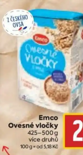 Billa Emco Ovesné vločky nabídka