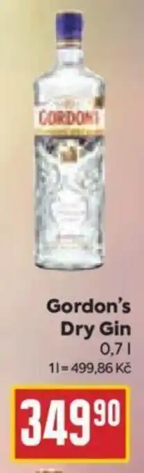Billa Gordon's Dry Gin nabídka