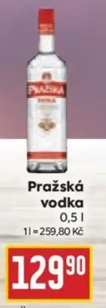 Billa Pražská vodka 0,5L nabídka