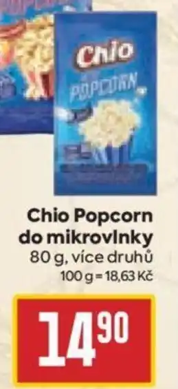 Billa Chio Popcorn do mikrovlnky nabídka