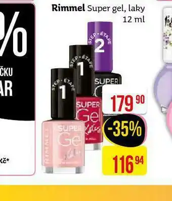 Teta Rimmel super gel,. laky nabídka