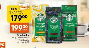 Terno Starbucks zrnková káva nabídka