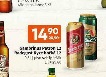 Terno Pivo radegast ryze hořká 12 nabídka