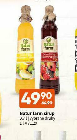 Terno Natur farm sirup nabídka