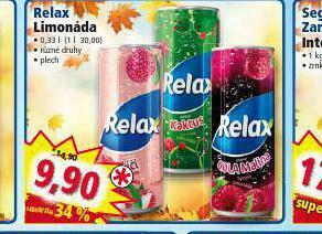Norma Relax limonáda nabídka