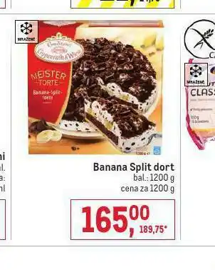 Banana split dort