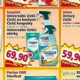 Norma Sanytol čistící utěrky nabídka