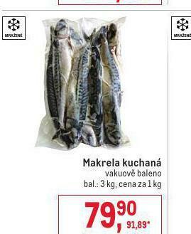 Makro Makrela kuchaná nabídka